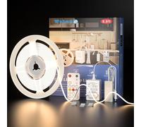 Striscia Led COB 3 Metri 12V, Strisce Led Adesive Con Telecomando Dimmerabile, C