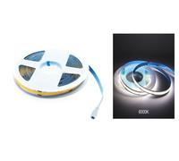 Striscia Led Cob 5m Strip Adesiva Luce Fredda 50w Tagliabile Flessibile COB320