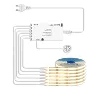 Striscia LED COB da 12 V, striscia LED COB da 1 m, 3000 K, luce bianca calda, con dimmer a contatto, striscia luminosa per vetrine, armadi, armadi, pannelli acustici, illuminazione per scaffali