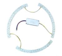 Striscia LED da 26 cm, 36 W x 2, dimmerabile tricolore, per plafoniere, bianco caldo neutro freddo, barra luminosa acrilica ad alta efficienza energetica con driver per la sostituzione