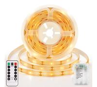 Striscia LED da 3 metri con batteria 90 LED alimentata a batteria con timer