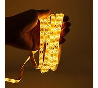 Striscia LED da 5 metri, luce calda 3000K, striscia LED flessibile, impermeabile IP65. Striscia LED autoadesiva per decorare e illuminare la camera da letto, il soggiorno, la camera dei bambini.