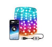 striscia LED DAM DMAJ0485C91 - Luci Natalizie Multicolore 10m USB IP67 per Interno ed Esterno,
