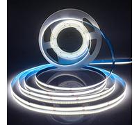Striscia LED flessibile ad alta densità 24V 5M COB bianco freddo 6000K 320LEDs/M 1600LEDs 40W Striscia LED deformabile dimmerabile per camera da letto Cucina casa Decorazione fai da te