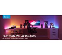 STRISCIA LED GOVEE H618C Basic Strip RGB, Wi-Fi, Bluetooth, comp. Alexa e Google, Dimmerabile, 2200 lumen