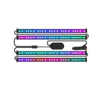 Striscia LED Govee RGBIC per interni auto Bluetooth 4 pezzi 30 cm trasparente multicolore