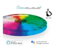 Homcloud Striscia LED 3 Metri Wi-Fi Bianco + Multicolore Intelligente, Adesiva, Smart con controllo da APP, Smart Life, Alexa o Google, impermeabile e dimmerabile