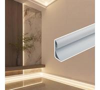 Striscia LED in alluminio per rondella da parete e battiscopa, binario di illuminazione della baia, rivestimento del soffitto, ricambio per modanatura a corona, 3,5 m, decorazione per la casa bianca