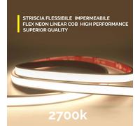 Striscia LED IP68 impermeabile LINEAR COB dimmerabile 24V piscina fontana doccia [EEK: F]