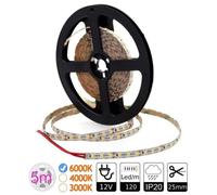 Striscia LED JANDEI SMD2835 120LED/m 6mm Taglio 25mm 9.6W/m Bianco Freddo