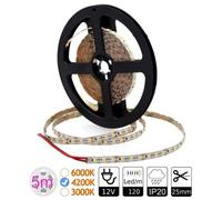 Striscia LED JANDEI SMD2835 120LED/m 6mm Taglio 25mm Bianco Neutro 4200K 9.6W/m