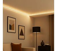 Striscia LED Luce Bianca 5M Dimmerabile Con Interruttore Caldo Autoadesivo