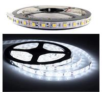 STRISCIA LED LUCE BIANCA STRIP 5 MT ILLUMINAZIONE AUTO CASA BAR NEGOZIO [EEK: A+++]