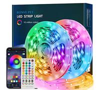 Striscia Led, Luci Led camera da letto 10 Metri, Led Striscia con 40 Tasti Telecomando Controller Bluetooth, Luci Led rgb Funzione Musicale, Strisce led per Decorazioni Cucina Bar Festa