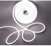 Striscia LED Neon 5m Tubo Flessibile Luminoso 120LED Strip Bobina Bianco Freddo