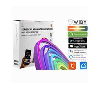 STRISCIA LED NEON FLEX RGB INTELLIGENTE 5METRI 36W WIFI APP LS-WIFITD-RGBIC-NEON