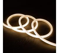 LEDKIA LIGHTING Striscia LED Neon Regolabile 220V Bianco Naturale Circolare 360 9W/m IP67 Taglio 100cm 10 m
