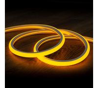Striscia LED Neon Regolabile 220V Giallo Semicircolare 180 7.5W/m IP67 Taglio