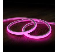 Striscia LED Neon Regolabile 220V Rosa Semicircolare 180 7.5W/m IP67 Taglio