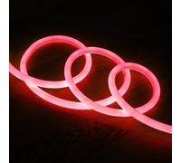Striscia LED Neon Regolabile 220V Rosso Circolare 360 9W/m IP67 Taglio 100cm