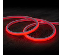 Striscia LED Neon Regolabile 220V Rosso Semicircolare 180 7.5W/m IP67 Taglio