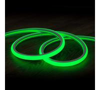 Striscia LED Neon Regolabile 220V Verde Semicircolare 180 7.5W/m IP67 Taglio