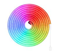 JANDEI - Striscia di Luce LED al Neon Flessibile 12V, 5 m 6 x 12mm, 108 LED/metro. Colore RGB Multicolore. Tagliare Ogni 3,2 cm. Decorazione di Interni ed Esterni, Casa, Affari, Cartelle…