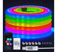 Striscia LED Neon RGB 3M, 5V USB Strisce LED Smart IC Controllo APP