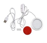 Striscia LED per accessori, in plastica ABS bianca e metallo, set di lampade con diametro di 4 cm, componente per luce notturna per una migliore esperienza di stampa