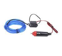 Striscia LED per auto Aramox, universale per 3 metri Illuminazione interna per auto Striscia LED per accendisigari per guida Luce al neon(Blu)