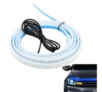 Striscia LED per Cofano, Luci Dinamiche a Scansione per Vano Motore, Auto Luminosi per Decorazione Motore e Esterni Veicolo Sotto Cofano Bagagliaio Porta