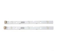 Striscia LED per frigorifero, 2 strisce di luci a LED, compatibili con Rongsheng per HISENSE Frigorifero Sostituzione LED Strip Light, MDDZ-162A 1629348 1529227 DC12V, Bianco fresco 10.000K ~ 12.000K