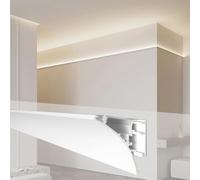 Striscia LED per modanatura a corona e battiscopa profilo canale di illuminazione indiretta, 12,2 m, decorazione da soffitto per soggiorno, camera da letto, cucina