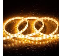 Striscia LED Regolabile 220V SMD 60 LED/m Bianco Caldo 6W/m 600lm/m Larga 12mm
