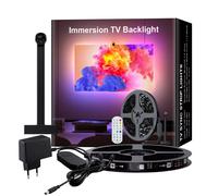 Striscia LED Retroilluminazione TV Intelligente RGBIC Telecamera 3.8 Mt BT App