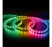 Striscia LED RGB 220V SMD 60 LED/m 10W/m Larga 16mm IP65 Taglio 100cm