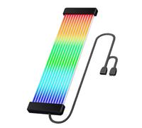 Striscia LED RGB - Materiale siliconico, cavo neon a ventiquattro pin, barra luminosa da centootto perline, modulo di illuminazione d'accento alimentatore ARGB | Per l'area di lavoro del monitor deskt