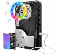 Striscia LED RGB per PS5 Slim, striscia luminosa decorativa a LED, 8 effetti di luce, con Smart Remote Control per Playstation 5 Slim Accessori