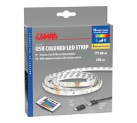 Striscia LED RGB USB 200cm 60 LED 16 colori luce regolabile interno esterno IP65 [EEK: A+++]