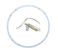 Striscia LED semicircolare curva personalizzabile per sostituzione ventilatore da soffitto SMD, offre uscita da 18 W, 27 W, 36 W e possibilità di avere driver o non installato (4 pezzi 36 W* 2)