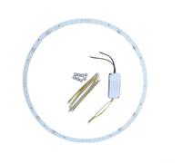 Striscia LED semicircolare curva personalizzabile per sostituzione ventola da soffitto SMD, offre uscita 18 W, 27 W, 36 W e opzione per avere driver o non installato (4 pezzi 6 W x 2 + driver)