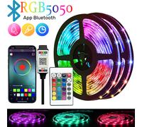 STRISCIA LED SMD 5050 RGB BOBINA 1 - 30 METRI USB 5V E TELECOMANDO STRIP LED