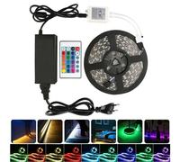 Striscia LED SMD RGB 5050 12V IP65 adesiva con telecomando e alimentatore LX1203 [EEK: A]