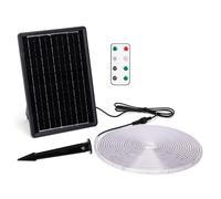 striscia led solare 10mt + 2mt cavo 2700k luce calda 100w 1000lumen ip65 da esterno - 60 leds/m 2835 (3.2v/60ma) durata max. 14h