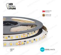 STRISCIA LED STRIP 2835 2800 25M IP20 48V COOL FREDDA 6000K LUMINOSISSIMA 3M