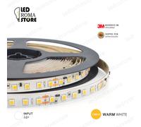STRISCIA LED STRIP 2835 600 5M IP20 24V ULTRA WARM CALDA 1900K LUMINOSISSIMA 3M