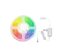 Striscia LED Tuya ZigBee RGB5050 con Controller, Sincronizzazione Musicale, 16 Milioni di Colori, Compatibile con Alexa e , Spina Europea.