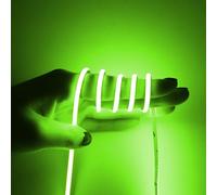 Striscia LED ultra sottile 3mm verde 24V 400LED/m, tecnologia COB per luce superficiale, montaggio flessibile, retro autoadesivo, adatto per illuminazione interna fai da te (alimentatore di rete non