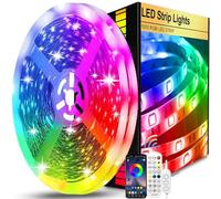 Striscia LED, USB, RGB, timer, catena luminosa con telecomando, sincronizzazione musicale, cambio colore, luci a nastro per illuminazione, 2 m