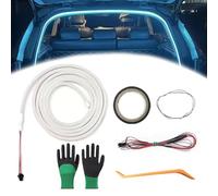 Striscia luminosa a flusso dinamico per bagagliaio auto, universale, luci a LED per interni del bagagliaio, taglio flessibile, impermeabile, luci d'atmosfera, illuminazione per auto, SUV, camion (blu